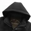 Peimeng Men's Casual Detachable Hooded Winter Jacket