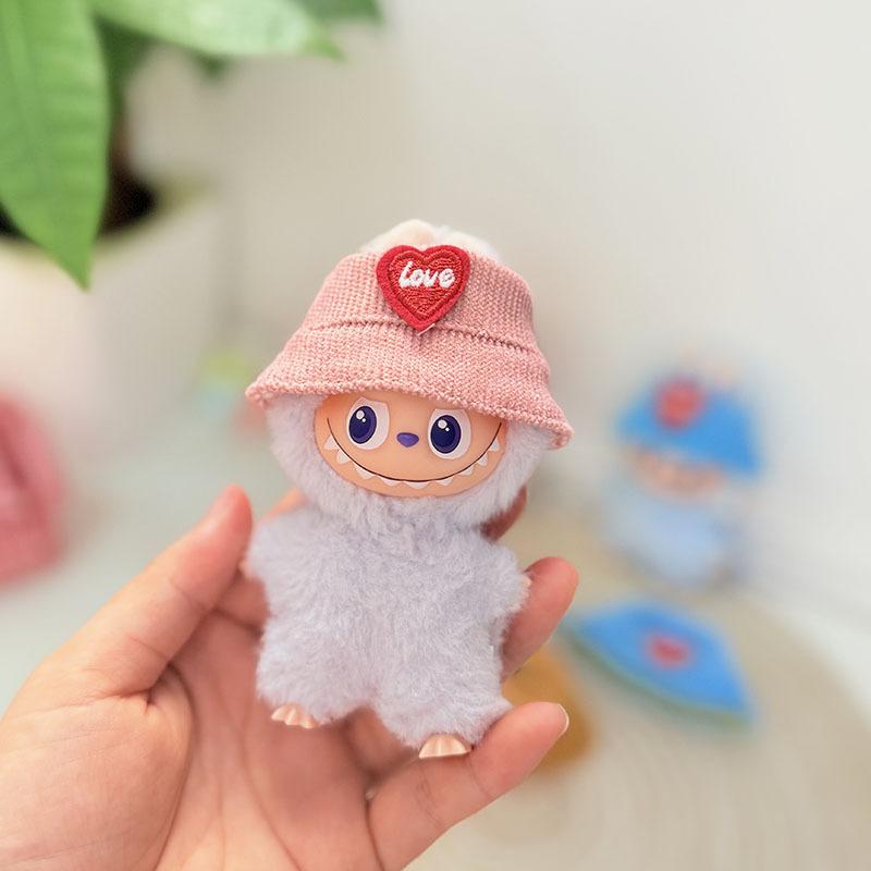 Mini Version 4.0 Vinyl Face Plush Blind Box Doll Clothes Christmas Set Small Nose Gaga Heart Bottom Password