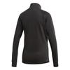 Adidas Training Knitted Striped Long Sleeve Jacket Women Jackets Black BK7680