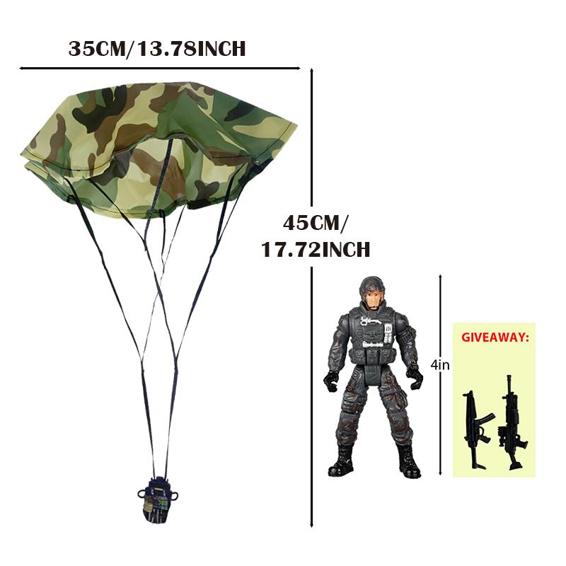 Parachute Toy Army Police Military Snow Navy Soldier Action Figure Toy Hand Throwing Kids Game for Boy Children Christmas Gift