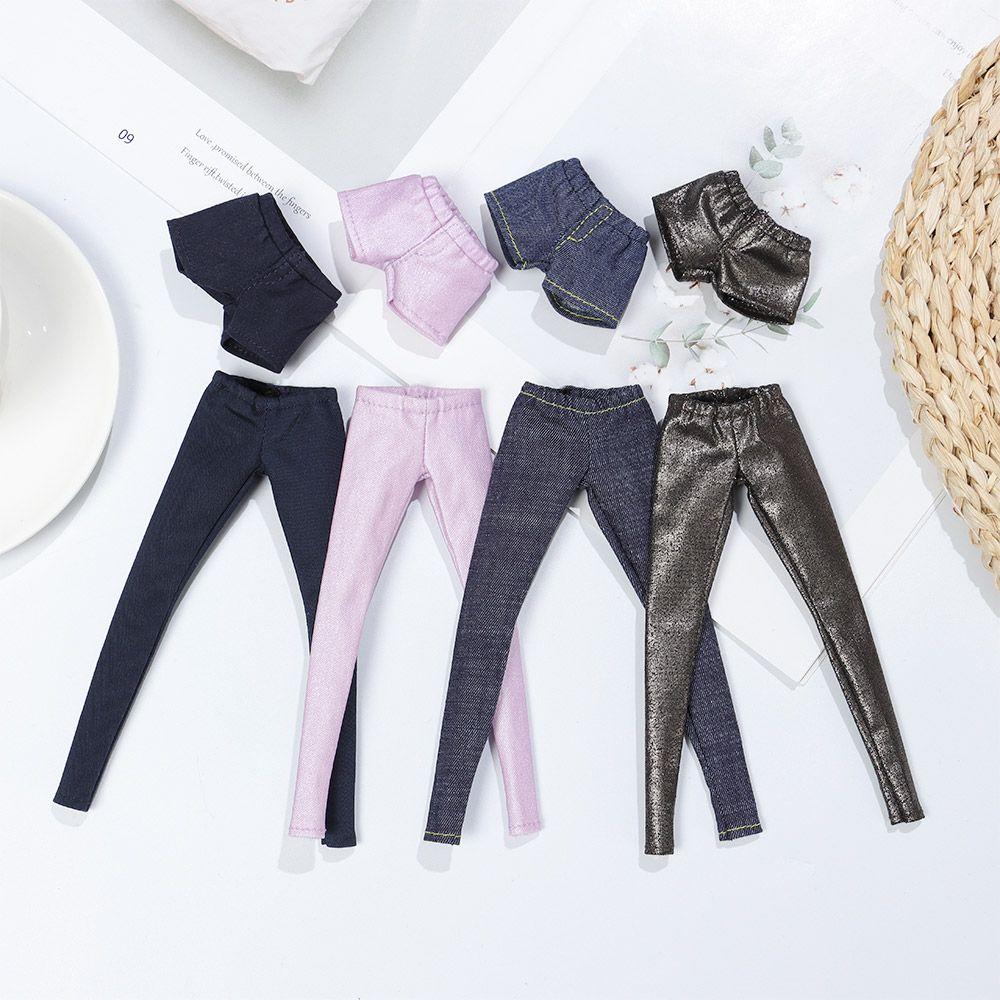 Fashion 1/6 PU Leather Doll Clothes Elastic Shorts Bottom Pants Dolls Accessories