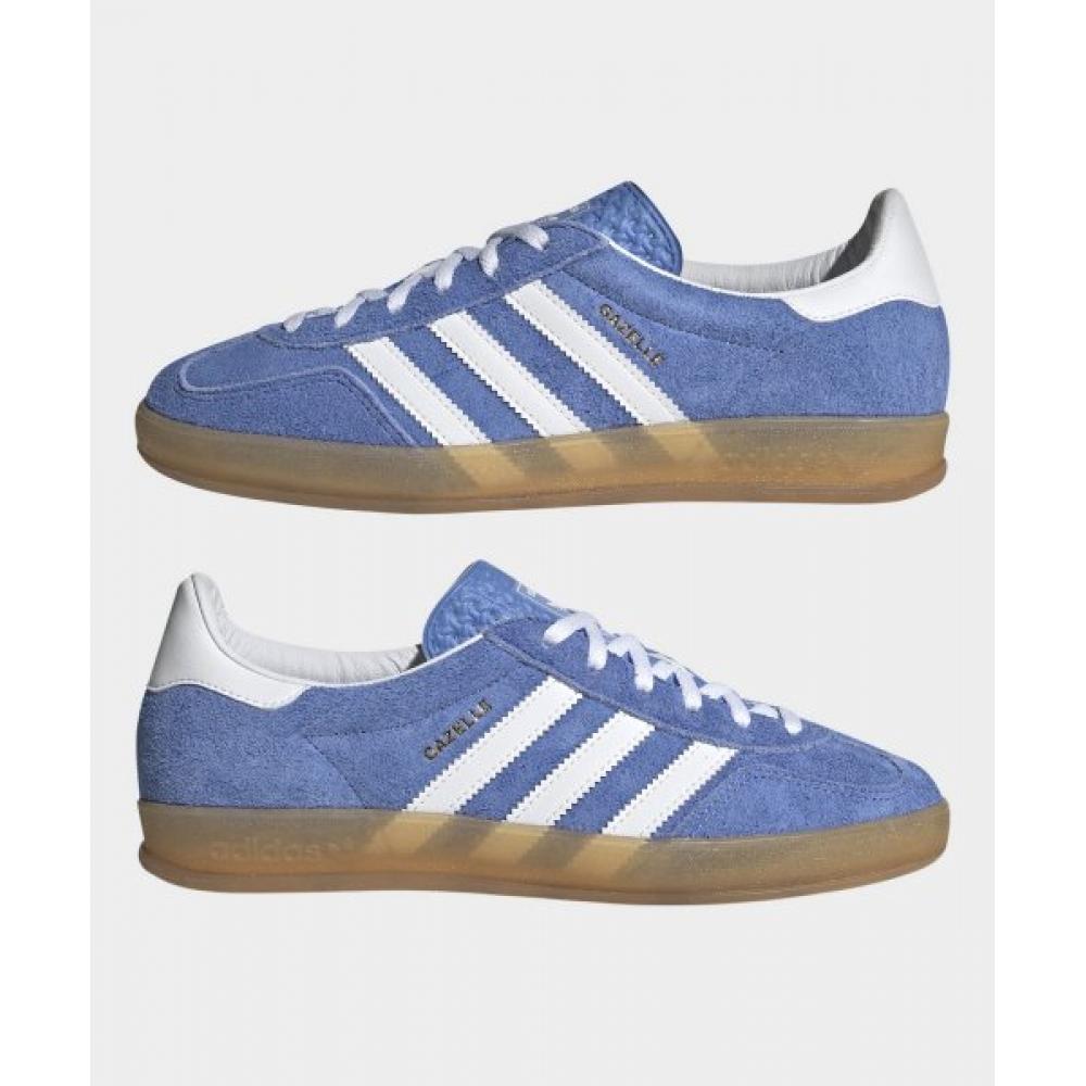 Adidas Gazelle Indoor   Blue White   Hq8717