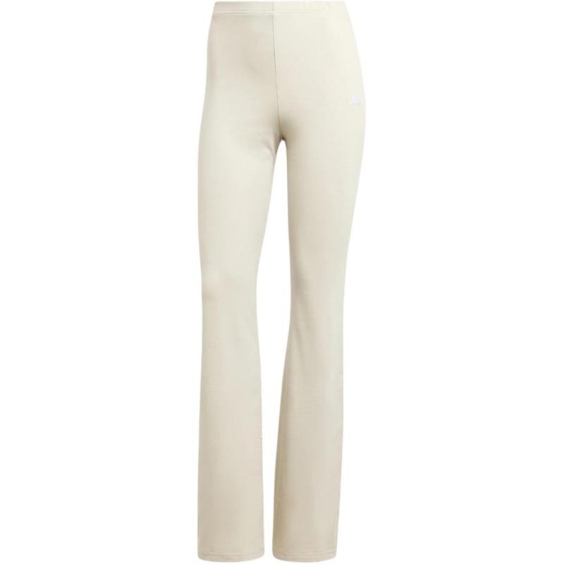adidas Essentials Small Logo Flared Leggings Beige Women JD3072