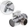 Toilet Bathroom Brass Sink Valve Diverter Faucet Splitter Hose Adapter M22 X M24 1/2-Inch IPS Connection For Regular Shower Hose