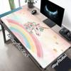 Unicorn Fantasy Xl Gaming Mouse Pad Nonslip Rubber Base Stitched Edge Waterproof Desk Mat For Pc Laptop Gamer Office Computer Accessories C92770