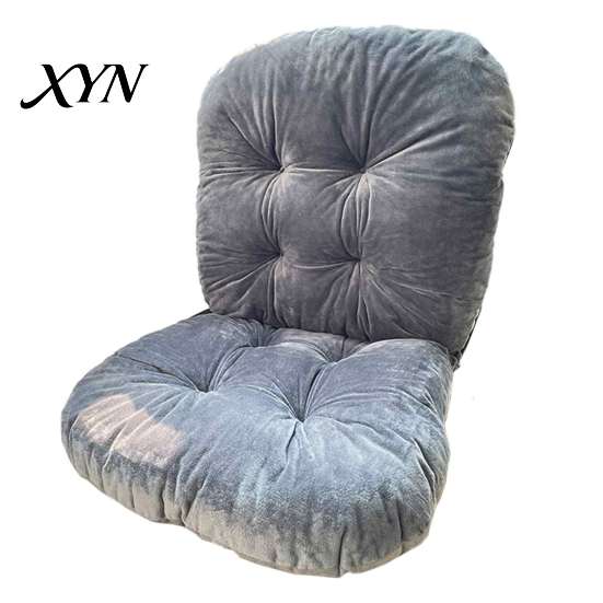 Plush Seat Cushion for Long Sitting Chair with Back Support, Desk Dorm Room Pad Ties, Non-slip Office Dining And Gaming Chairs Comfortable Study