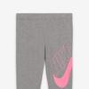 Nike Logo Print Casual Knit Sports Pants Kids Bottoms Gray CU8943-093