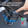 Bluetooth 5.0 Car FM Transmitter PD Type-C Dual Car Charger USB Ambient Player MP3 Charger Wireless Light Handsfree PD QC3.0