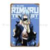 Rimuru Tempest Slime Metal Sign Funny Home Wall Mural Iron Personalized Tin Sign Poster