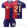 Barcelona Home Court Garvey No. Levan No. 9 Yamal No. Pedri Football Jersey Set Men