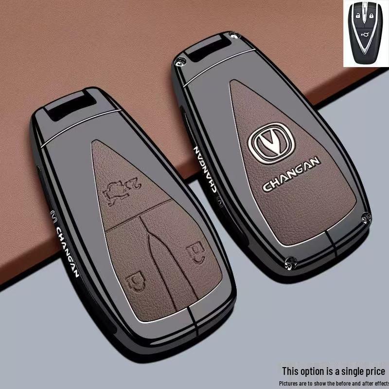Changan Eado Key Case for CS75Pro, CS55Plus, Yidong: Fourth Gen Car Bag, Buckle Shell.