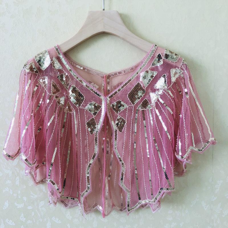 Women's Summer Sequin Shawl Cardigan: Versatile Evening Cape for Sun Protection, Perfect with Skirts.