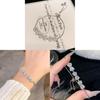 Summer 2024 Trendy Butterfly Shape Hand Chain With Zircon Accents For Ladies