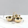 304 Stainless Steel 3 Grids Assorted Platter Snack and Dessert Plate Appetizer Tableware Living Room Desktop Storage Tray