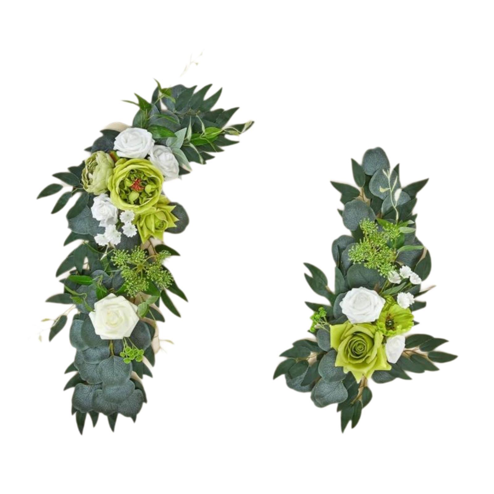 2x Wedding Arch Flowers Set Boho Flower Arrangement for Window Party Wedding