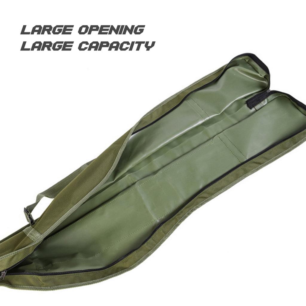 Fishing Rod Reel Bag 1.2M Fishing Bag Folding Fishing Rod Reel Bag Fishing Pole Tackle Case Storage Bag Travel Shoulder Bag