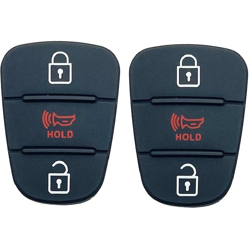 Replacement Key Fob Button Pad fit for 2010-2013 Kia Soul 2012-2014 Kia Rio Sportage Folding Flip Keyless Entry Key Fob Case Shell (3 Button) 3 Button
