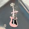 Small Star Hair Clip for Girls Retro Guitar Hairpins Accessory with Punk Clips