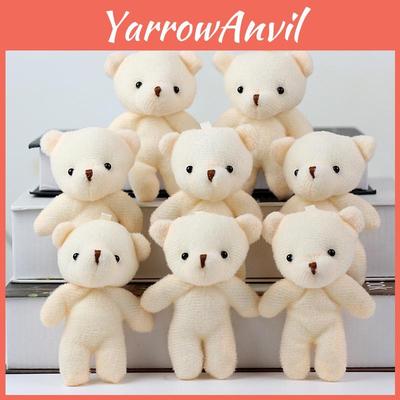 Adorabile Mini Peluche Orsetto Beige Teddy Animale di Peluche Regalo Portachiavi Carino