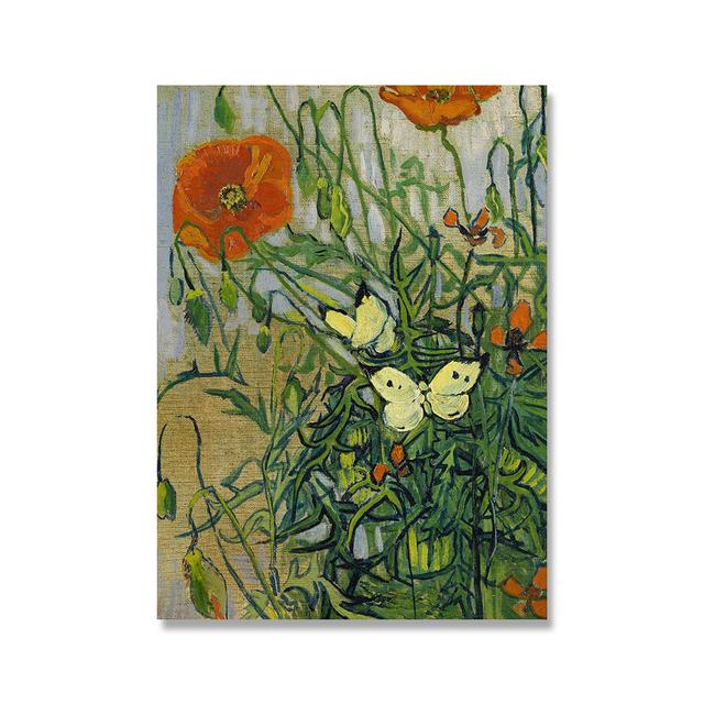 Berømt Van Gogh-kunstner Stjernehimmel Oljemaleri Solsikkeutstilling Plakat Blomst Naturlig veggkunst Lerretsmaleri Hjemmeinnredning Ingen ramme