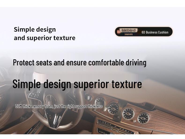 All-Season Seat Cushion with Integrated Lumbar Support for Infiniti Q50L/QX50/QX60/Q70L