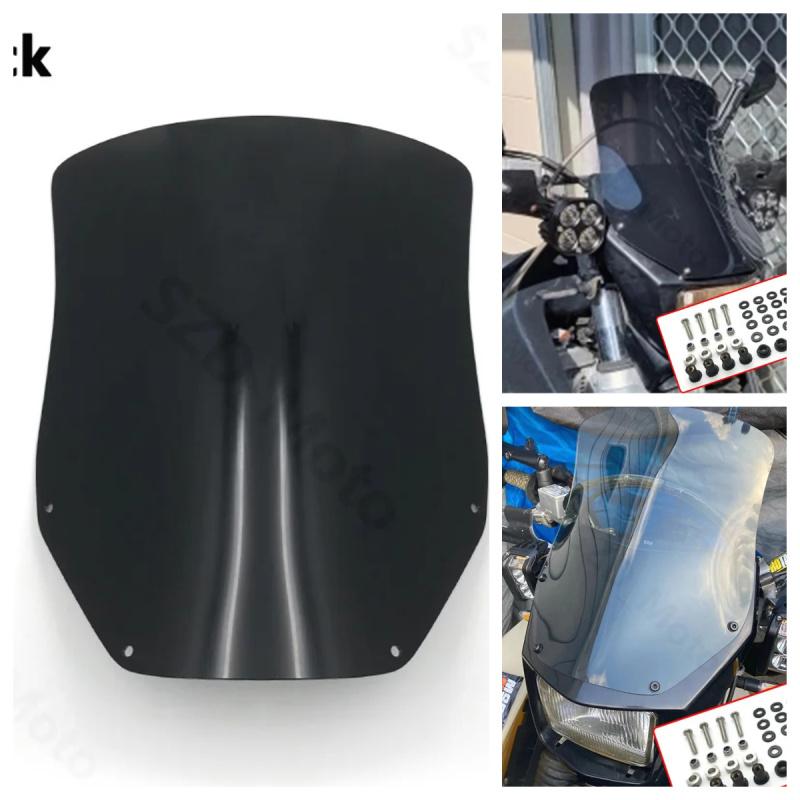 For Suzuki DRZ400SM 2005- DRZ400S 2000- Motorbike Motorcycle Accessories Windscreens Windshield Wind Deflectors Clear