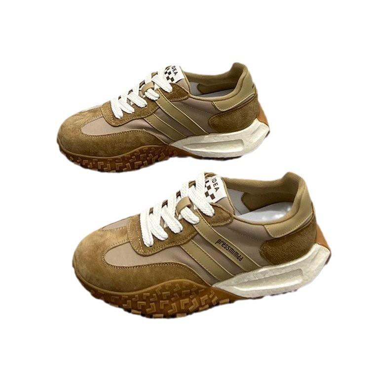 Popular feet show small single shoes women's models 2024 autumn new models popular thick-soled dad shoes lightweight sports moral training women's s