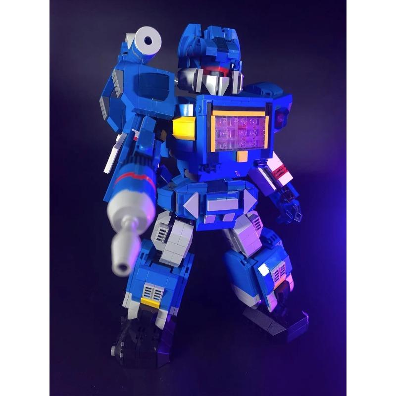 Combat Robot Building Blocks Assembled Sound Wave Mecha Model Toy Gift