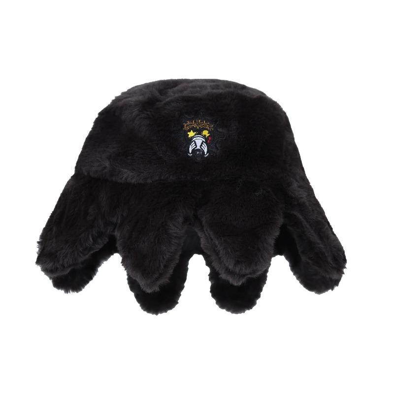 2026 European and American autumn and winter fashion personalized warmth and warmth octopus men's and women's casual bucket hat