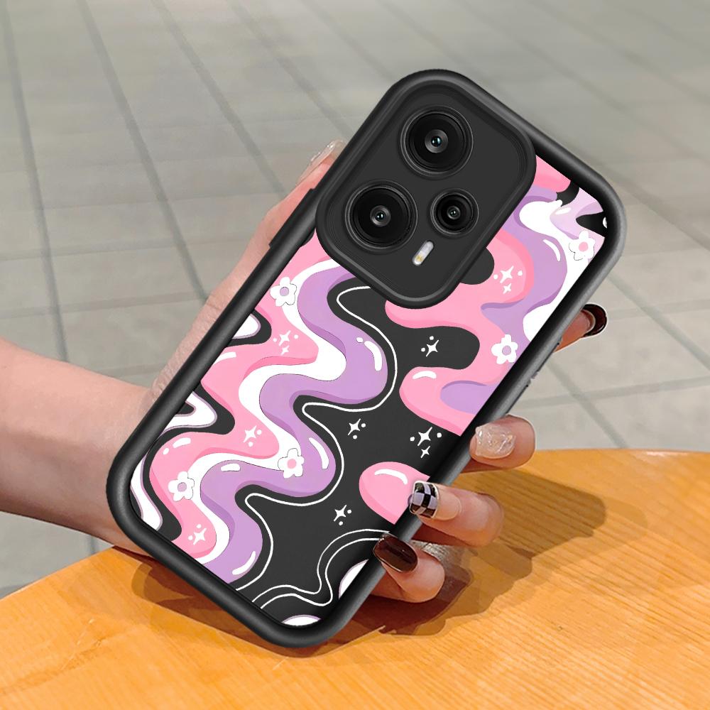 Coque de téléphone en Silicone souple, motif d'impression d'échelle carrée, couverture complète d'appareil photo, Protection antichoc, étui en caoutchouc pour Xiaomi Redmi