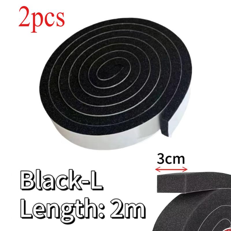1-10Rolls Door Window Sealing Strip Self-Adhesive Sponge Foam Soundproof Tape Windproof Dustproof Door and Window Gap Seal Strip