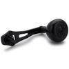 HEIGHTEN Reel Handle 60/70mm Carbon Fiber with Power Knob (Black, Adjustable 60/70mm) (HT25402)