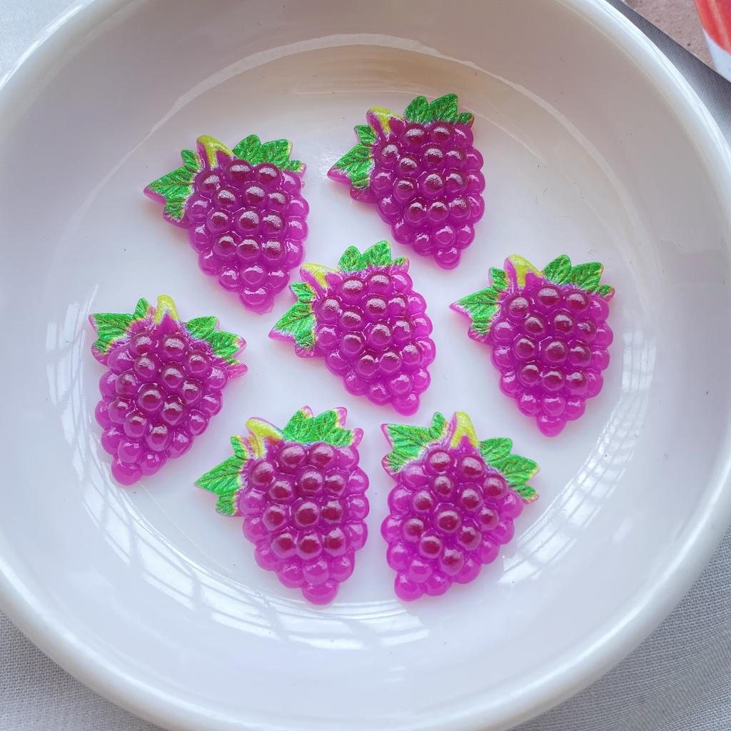 20Pcs Kawaii Cute Mixed Mini Fruit Series FlatBack Resin Cabochons Scrapbooking DIY Jewelry Craft Decoration Accessories G59