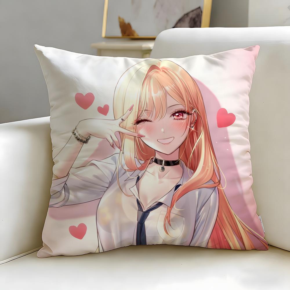 Classic Anime My Dress-Up Darling Cushion Cover Soft & Easy-Wash Pillow Case – Versatile For Couch, Bed, Travel And Office