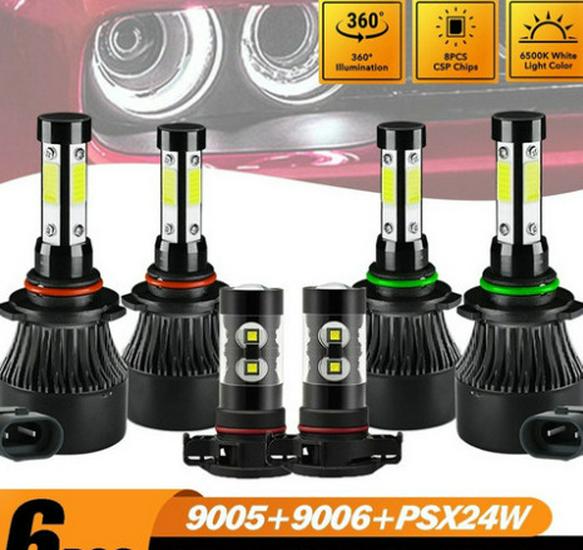 LED Scheinwerfer Kombi-Set: H11, H8, H9005, 9006, H4, H7, H13, 9007, 880, 881