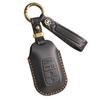 Retro Handmade Genuine Leather Key Cover for Honda Accord/Civic
