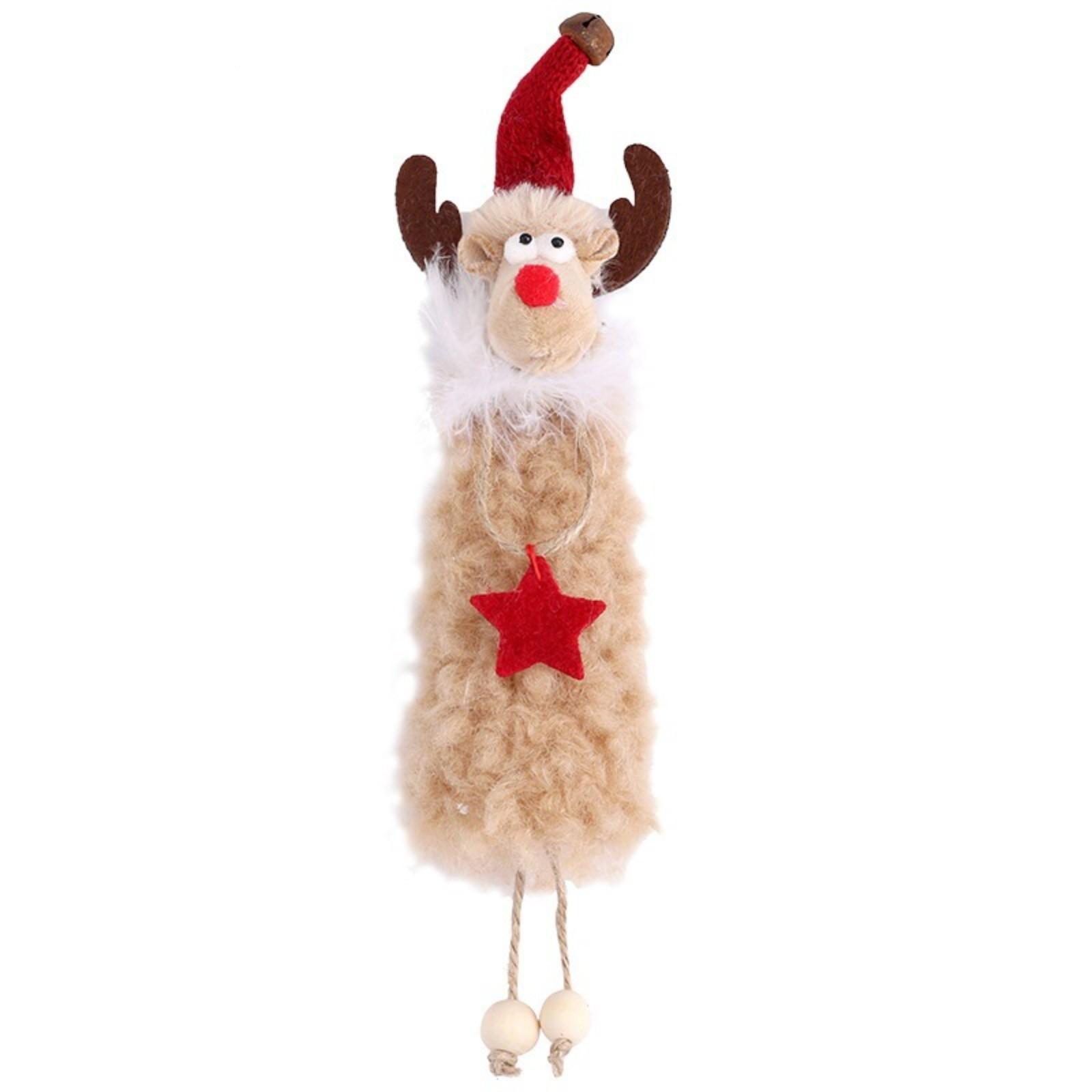 

Рождественские украшения Милая плюшевая подвеска в виде лося для рождественской елки One Size хаки