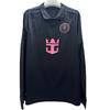 Mens Black Long Sleeve Soccer Jersey 2026-2027 Fan Edition Bamboo Fiber Football Uniform Adult Training Match