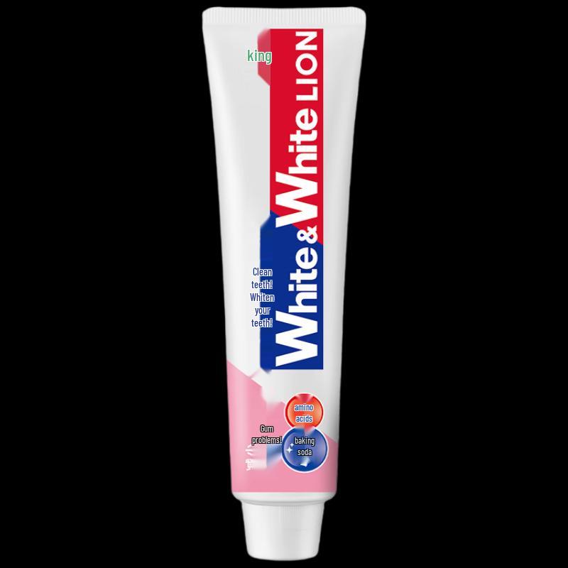 Lion WhiteWhite Amino Acid Baking Soda Toothpaste, Cool Peach Scent, 2x120g