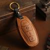 Leather Car Remote Key Cover Case Holder Shell Bag Fob Keyring Chain For Hongqi New H5 H6 EH7 H9 HS3 HS5 HS7 PHEV E-HS9 HQ9 2025