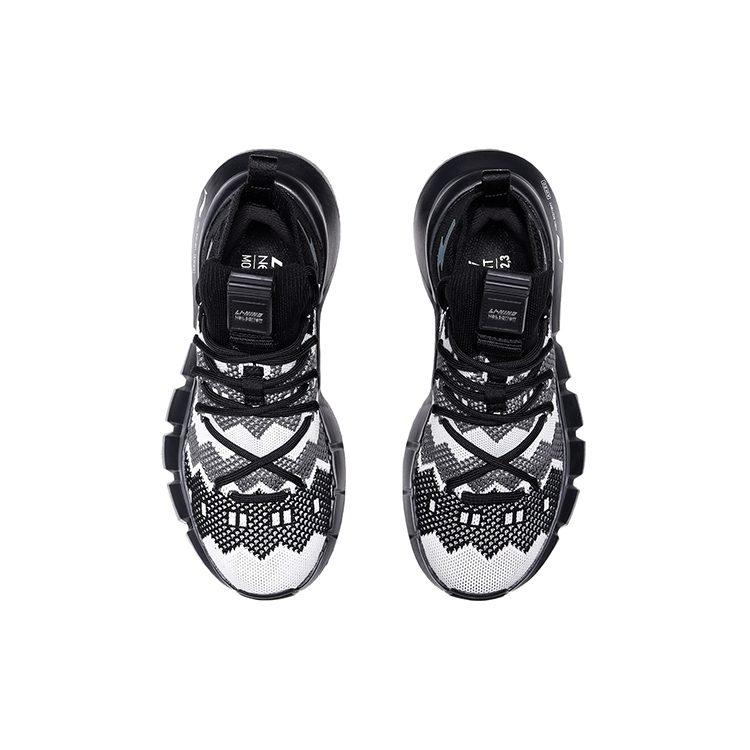 Neil Barrett X Li Ning Essence 2.3 Vintage Basketballschuhe Damen Mid Top Schwarz/Weiß AGBQ128-2