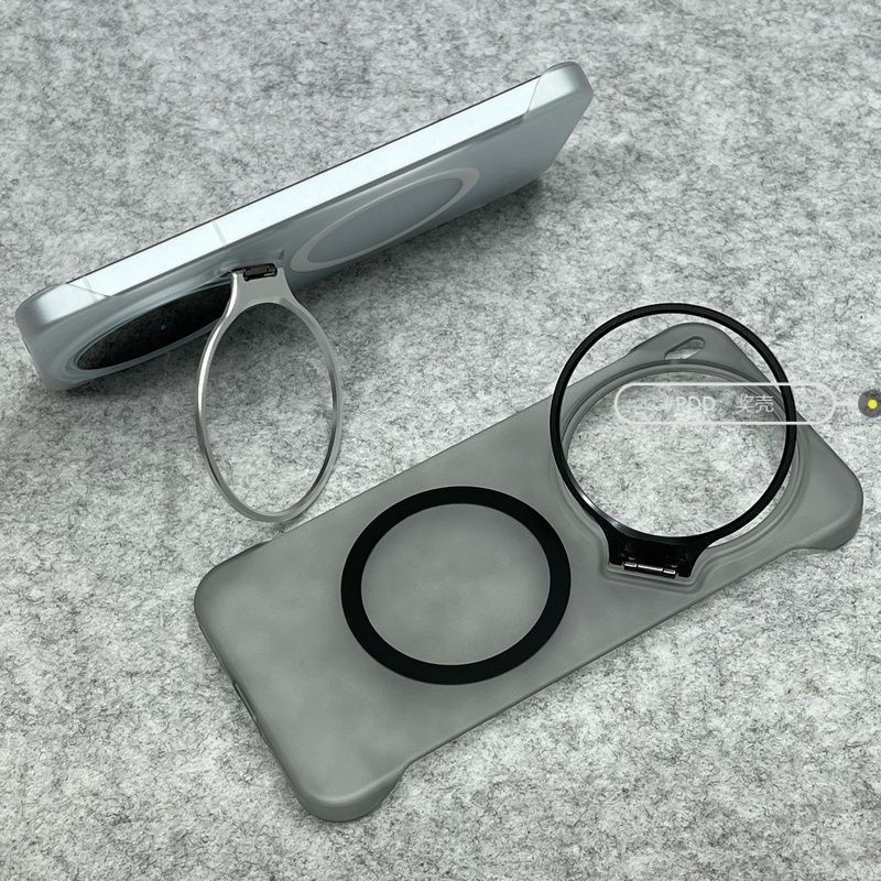 For Vivo X300 Pro Case Fashion Magnetic Matte Transparent PC Borderless Hard Phone Cover Equipped With Camera Bracket Shell