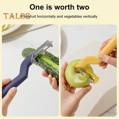 Vegetable Peeler 2 In 1 Rotary Peeler for Potato Carrot Fruit Non-Slip Grip Cabbage Peeler Tool Kitchen Gadget