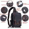 Retro crossbody taška, plátěná taška přes rameno pro muže a ženy, taška přes rameno, cestovní taška