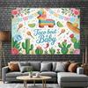Taco Bout a Baby Backdrop, Fiesta Background Cloth, Baby Shower Decor
