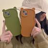 ins Autumn and Winter New Cartoon Bear Ears Case for iPhone 16 Pro Max Apple 17 Phone Case 14/15