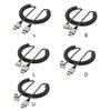 HDTV Port 4K 60Hz Video Cord Coiled Cable Straight/90 Degree Male To Male Connector Line for Projector Display
