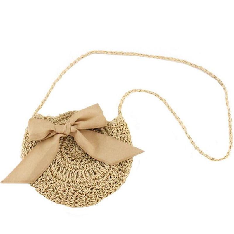 

Женская плетёная соломенная сумочка 26cm*5cm*26cm светло-коричневого