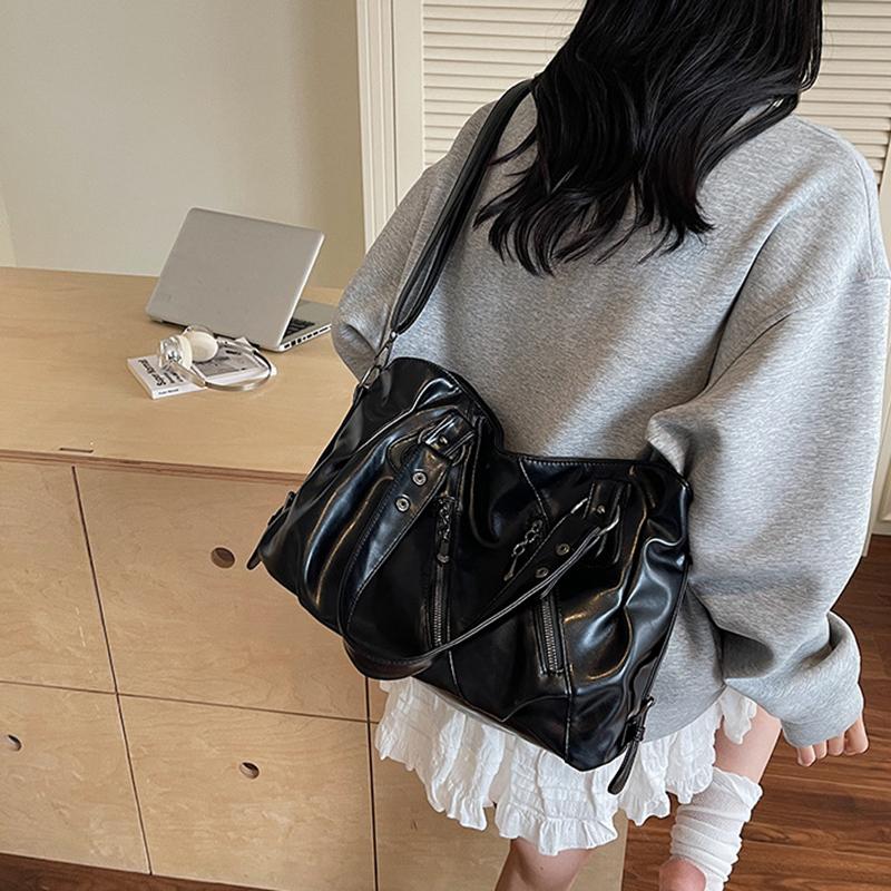 Yogodlns Fashionable Tote - Large Capacity Bag, Adjustable Strap, Compact Crossbody Purse, Stylish Everyday Wear