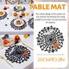 Halloween Pumpkins Coasterss Felts Insulation Non- Mat Holiday Party Desktop Decoration Webs Coasterss